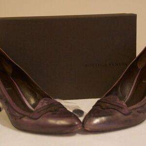 Bottega Veneta Scarpa Pelle Burnish Calf Heels - 39+ European